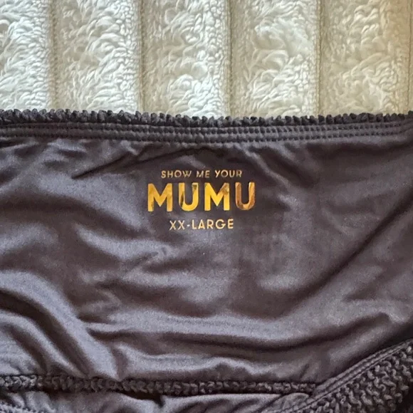 Show Me Your MuMu Hot tub top XXL & Sail bottom XL, black scrunch